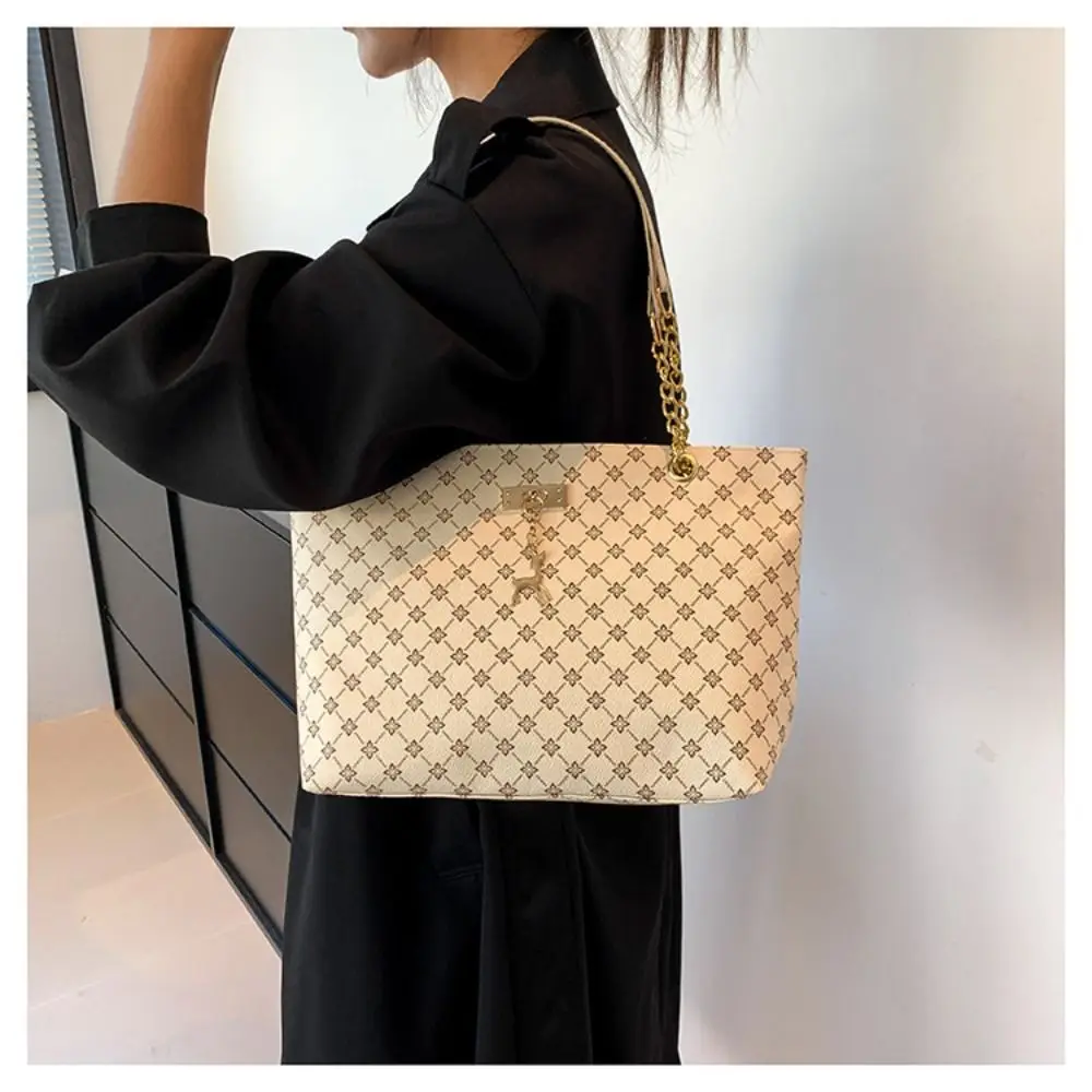 Women Luxury Design Tote Bag Large Capacity Handbag Fashion Printing Shoulder Bag Trendy New Shopping Bag Purse