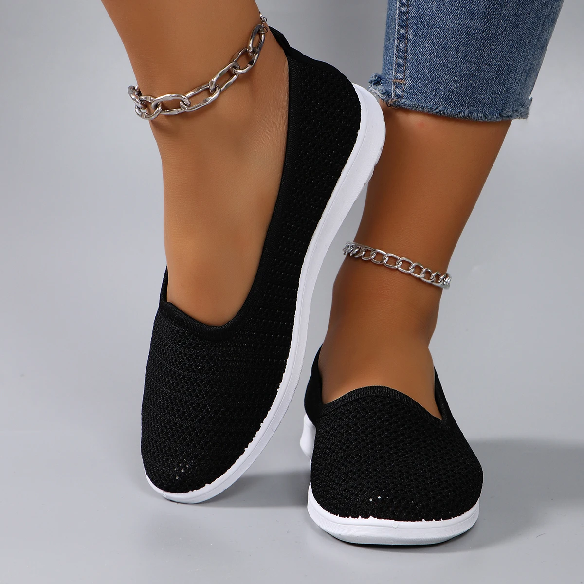 Women's summer breathable mesh flat shoes women's shoes casual sneakers shoes, clearance free shipping