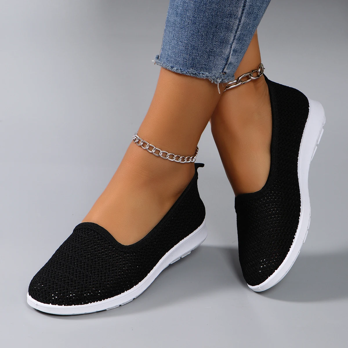 Women's summer breathable mesh flat shoes women's shoes casual sneakers shoes, clearance free shipping