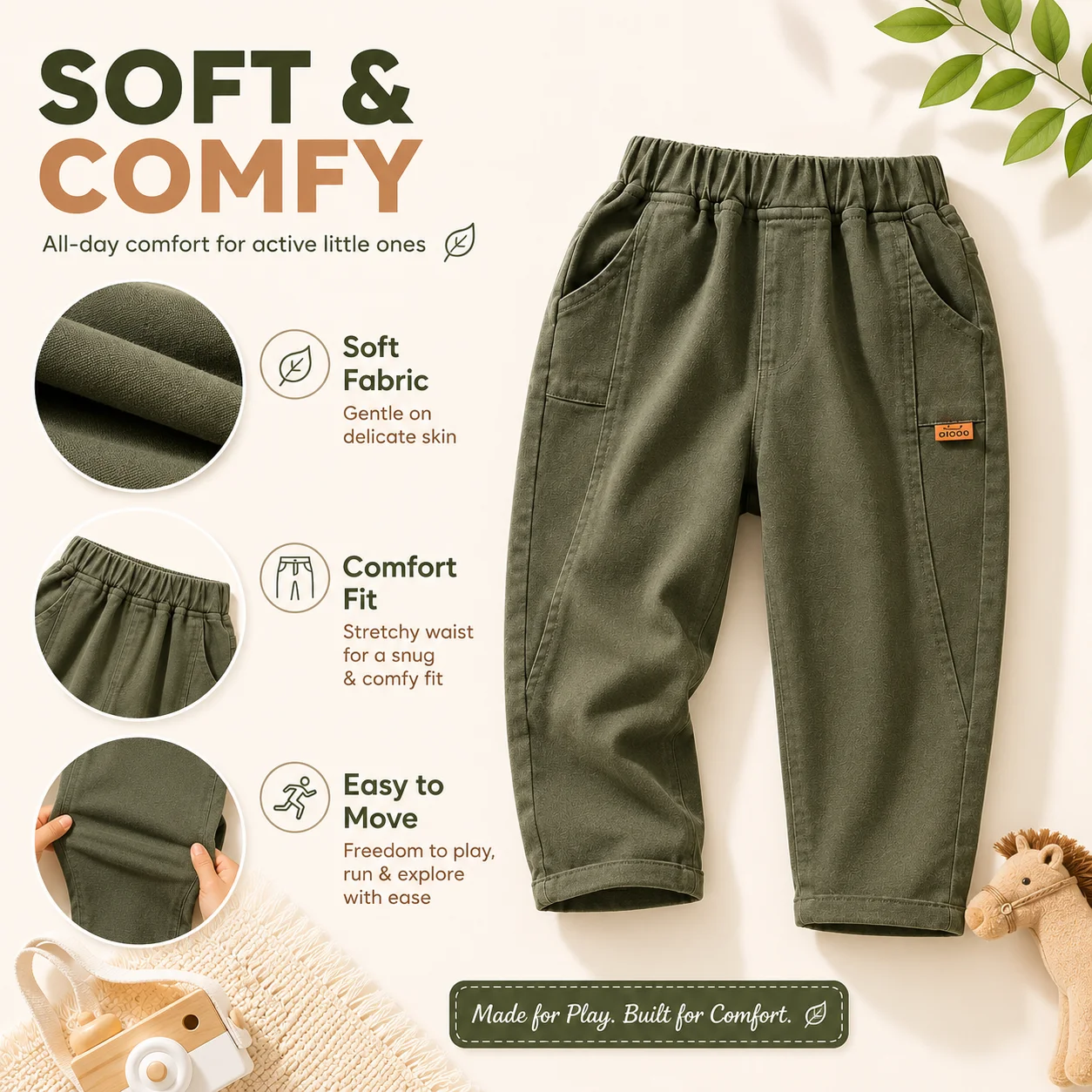 Spring Kids Pants & Capris Cotton Trousers Boys Thin Long Pants Spring Fall Casual Wear Simple Design Baby Childrens Clothing