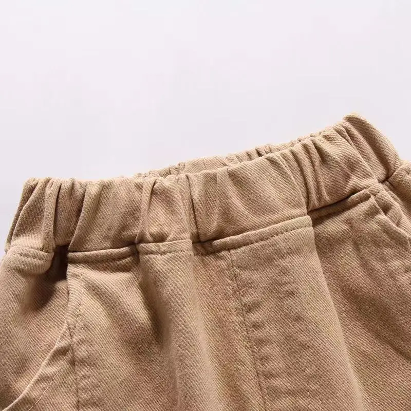 Spring Kids Pants & Capris Cotton Trousers Boys Thin Long Pants Spring Fall Casual Wear Simple Design Baby Childrens Clothing