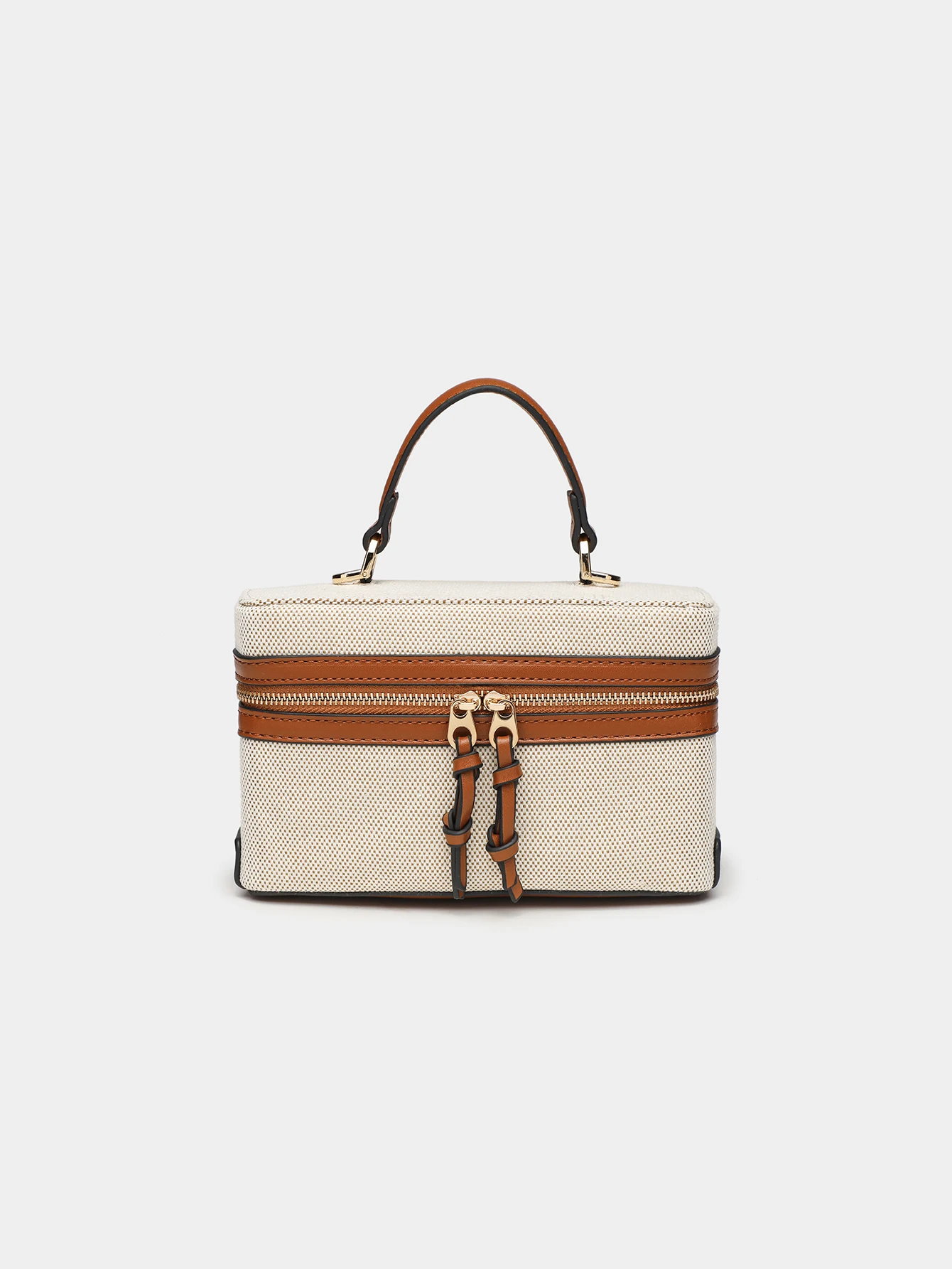 Fashionable versatile box bag brown one shoulder trendy hand-held hard fashionable small square bag