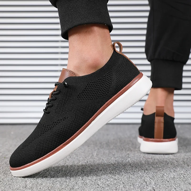 Men's Lightweight Knitted Shoes Comfortable All Day Long Have Excellent Fit Walking Shoes Suitable for Daily Wear Hiking Shoes