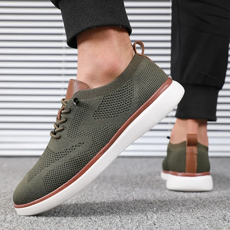 Men's Lightweight Knitted Shoes Comfortable All Day Long Have Excellent Fit Walking Shoes Suitable for Daily Wear Hiking Shoes