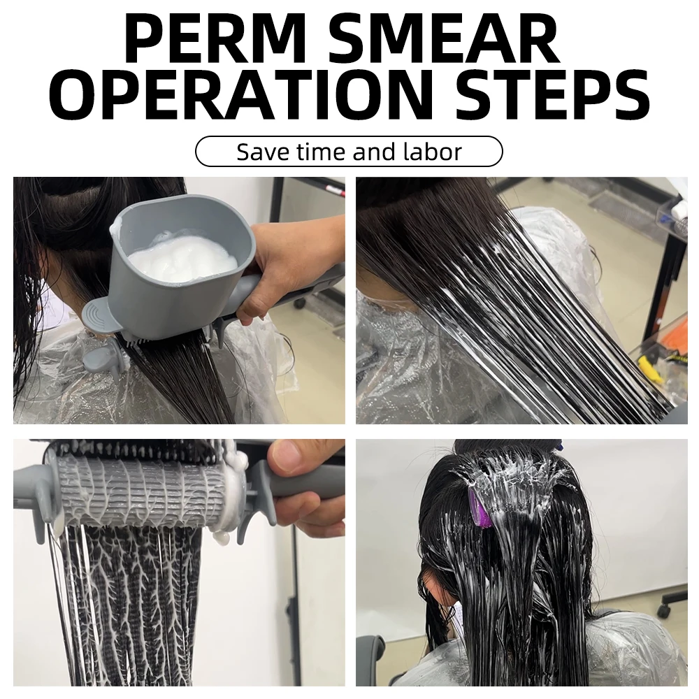 Hair Brush Hairdressing Hair Dye Comb Can Hold Hair Dye Cream Barber Tinting Highlighting Easy Use Practical Hair Styling Tools