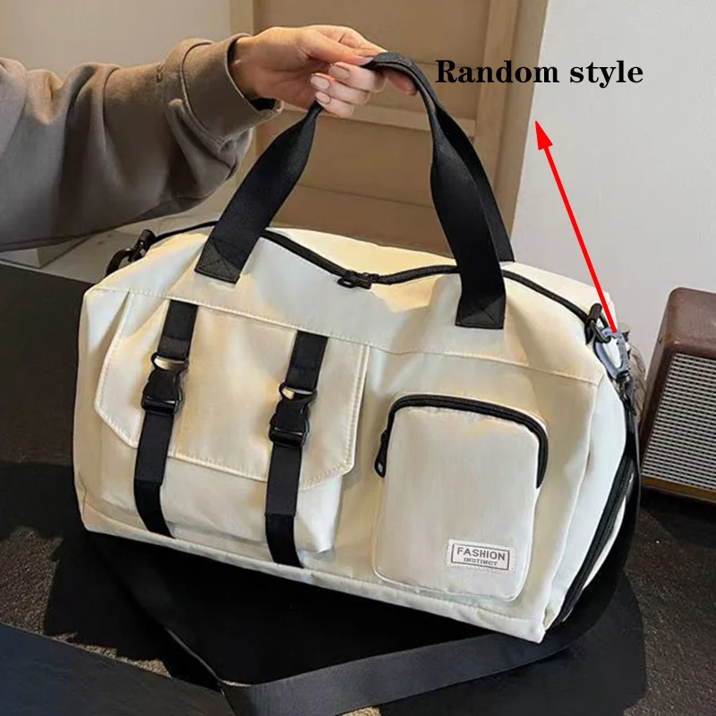 The Neutral Color Backpack for Men and Women Is Suitable for Travel and Can Be Carried by Hand or Worn on The Shoulder.