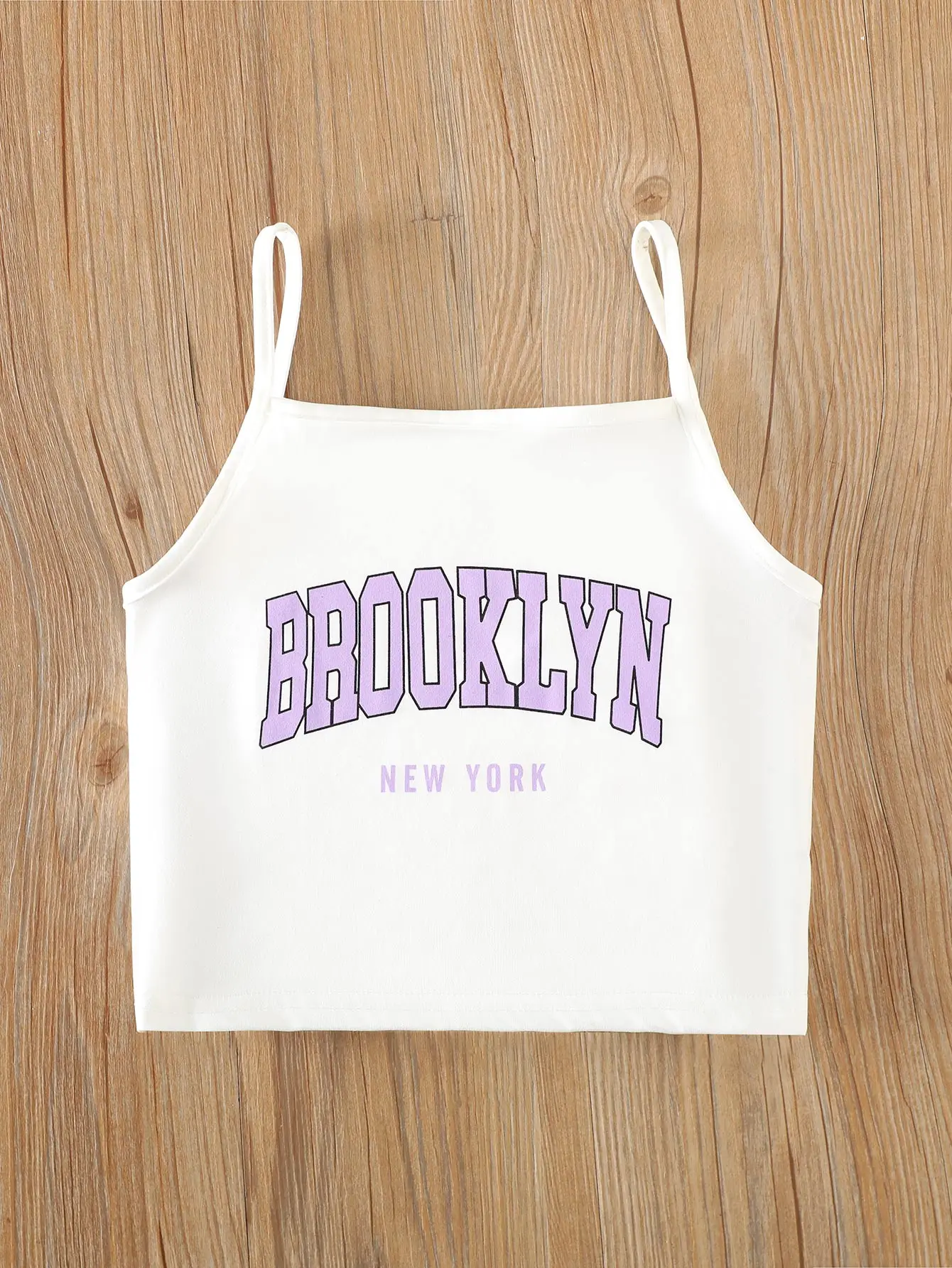 Girls' Three-Piece Outfits New Breathable Summer Thin Fashion Short Sleeve Mesh Top+Letter Print Crop Vest Sling+Letter Print Sport Shorts