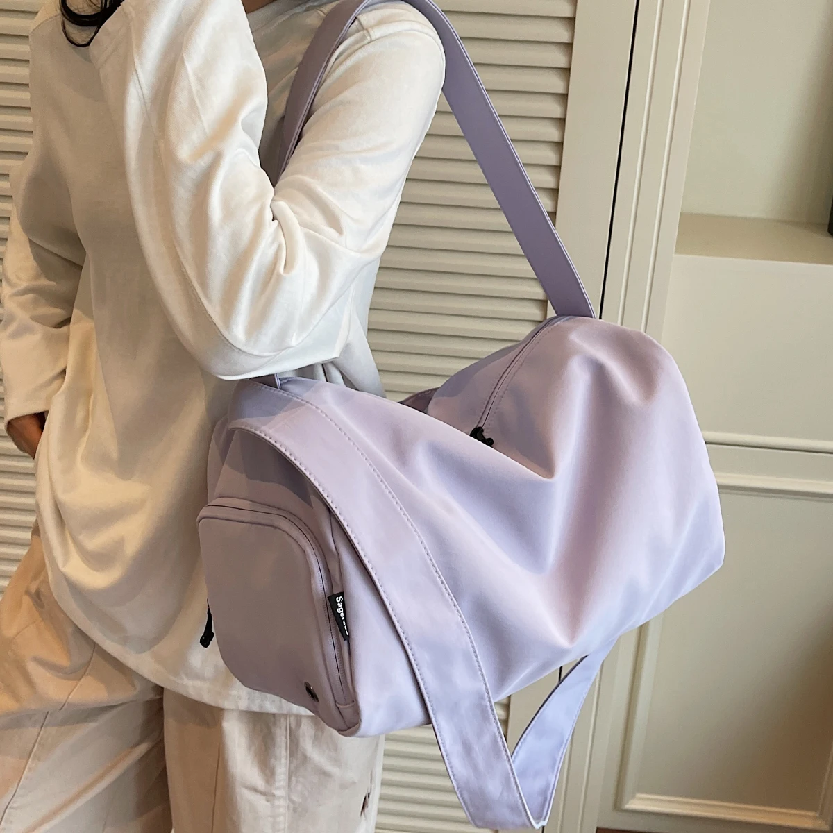 Sports Fitness Bag for Women, Wet and Dry Separation Swimming Bag, Large Capacity Portable Short-Distance Travel Bag, Luggage St