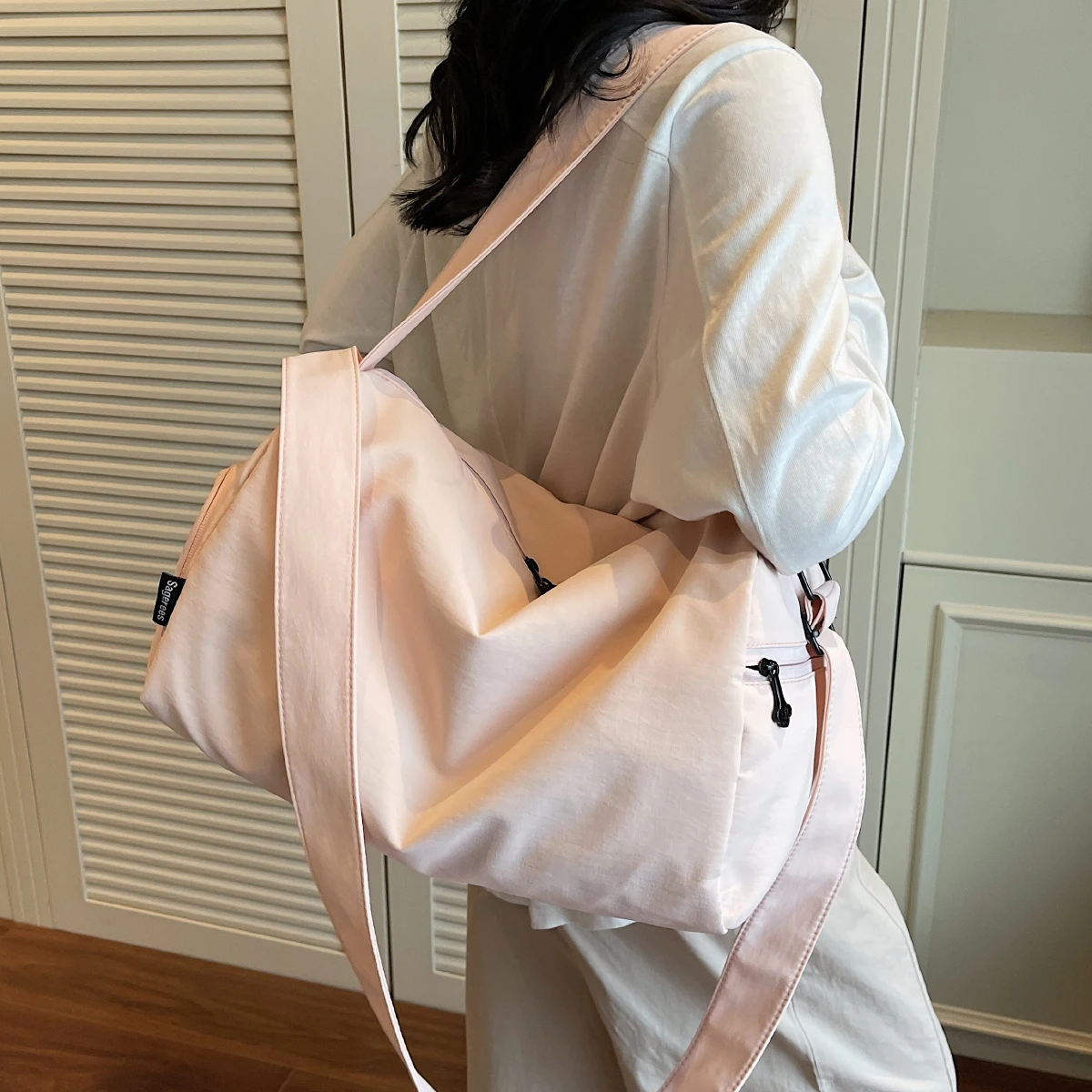 Sports Fitness Bag for Women, Wet and Dry Separation Swimming Bag, Large Capacity Portable Short-Distance Travel Bag, Luggage St