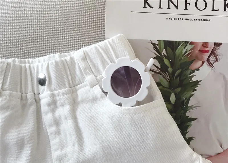 Girls Denim Shorts 2026 Summer 1-7Y Kids Short Jeans Solid Color Fashion Comfotable Clothing with Korean Style Pants