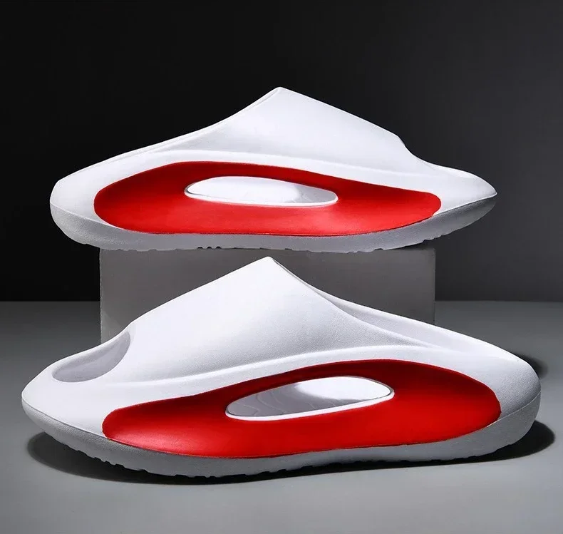 High quality new Slippers Men Women Eva Soft Bottom Slippers Thick Bottom Comfortable Shock-absorbing Lightweight Beach Shoes