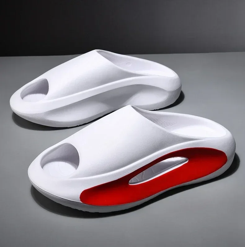 High quality new Slippers Men Women Eva Soft Bottom Slippers Thick Bottom Comfortable Shock-absorbing Lightweight Beach Shoes
