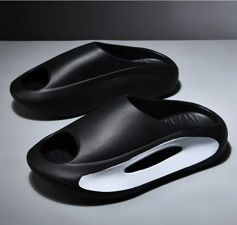 High quality new Slippers Men Women Eva Soft Bottom Slippers Thick Bottom Comfortable Shock-absorbing Lightweight Beach Shoes