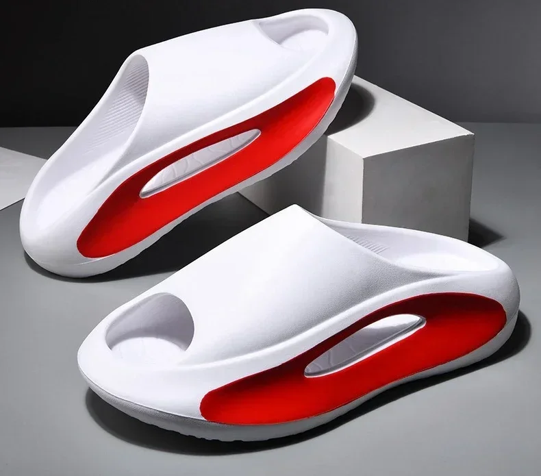 High quality new Slippers Men Women Eva Soft Bottom Slippers Thick Bottom Comfortable Shock-absorbing Lightweight Beach Shoes
