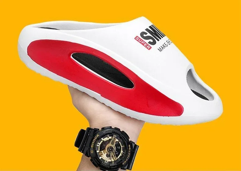 High quality new Slippers Men Women Eva Soft Bottom Slippers Thick Bottom Comfortable Shock-absorbing Lightweight Beach Shoes