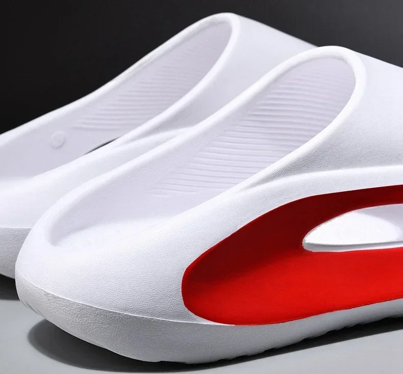 High quality new Slippers Men Women Eva Soft Bottom Slippers Thick Bottom Comfortable Shock-absorbing Lightweight Beach Shoes