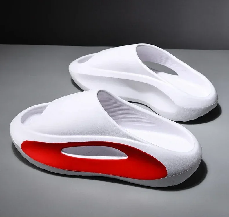 High quality new Slippers Men Women Eva Soft Bottom Slippers Thick Bottom Comfortable Shock-absorbing Lightweight Beach Shoes