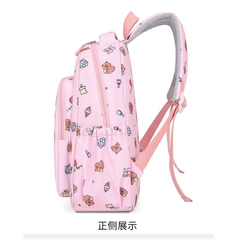 Capybara Colorful Backpack 3Pcs/Set for Women Casual School Bags with Lunch Bag Girl Boy Student Teenager Rucksack