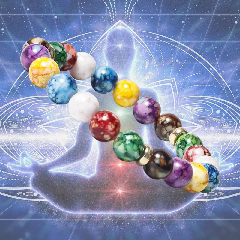 EVISPOL New 7 Chakra Treatment Men Bracelet Yoga Stone Adjustable Beads Bracelet Meditation Relaxation Anxiety Women's Bracele