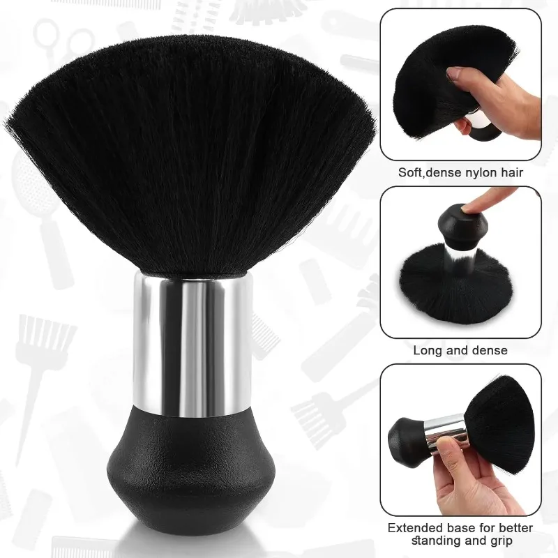 WANMEI Hair Cutting Barber Cape Set with Neck Duster Brush Barber Brush Professional Barber Accessories Salon Cleaning Supplies