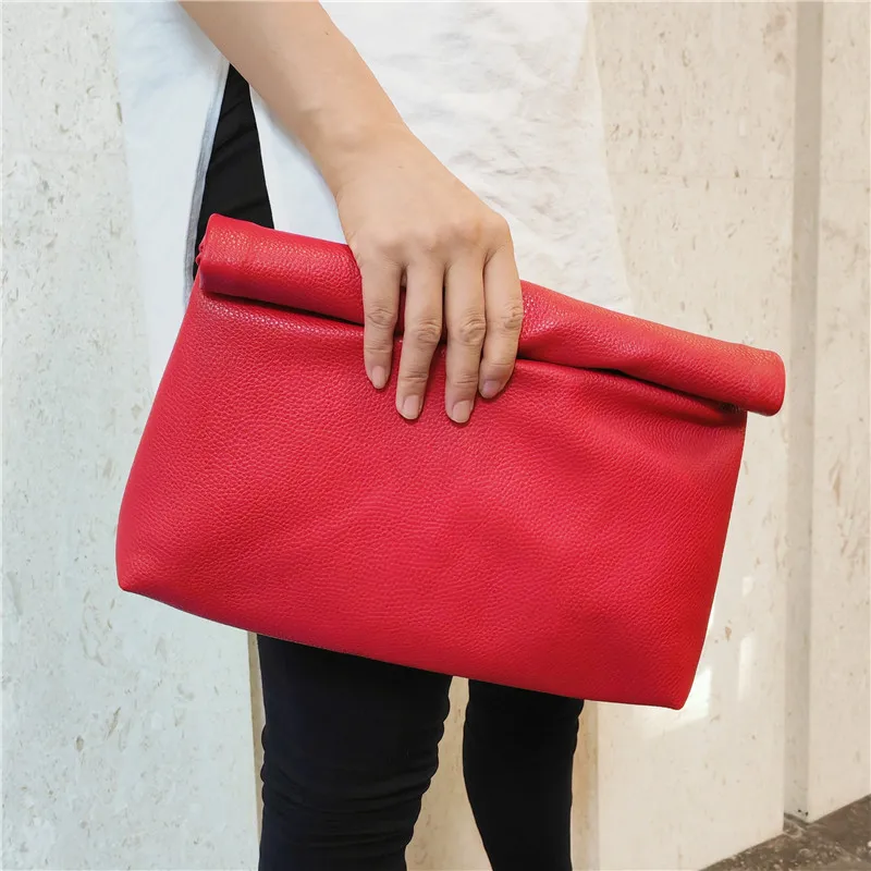 Casual Women Clutches Soft PU Leather Lady Evening Bags Trend Party Girl Envelope Bag Phone Laptop Bags Handbag Bolso