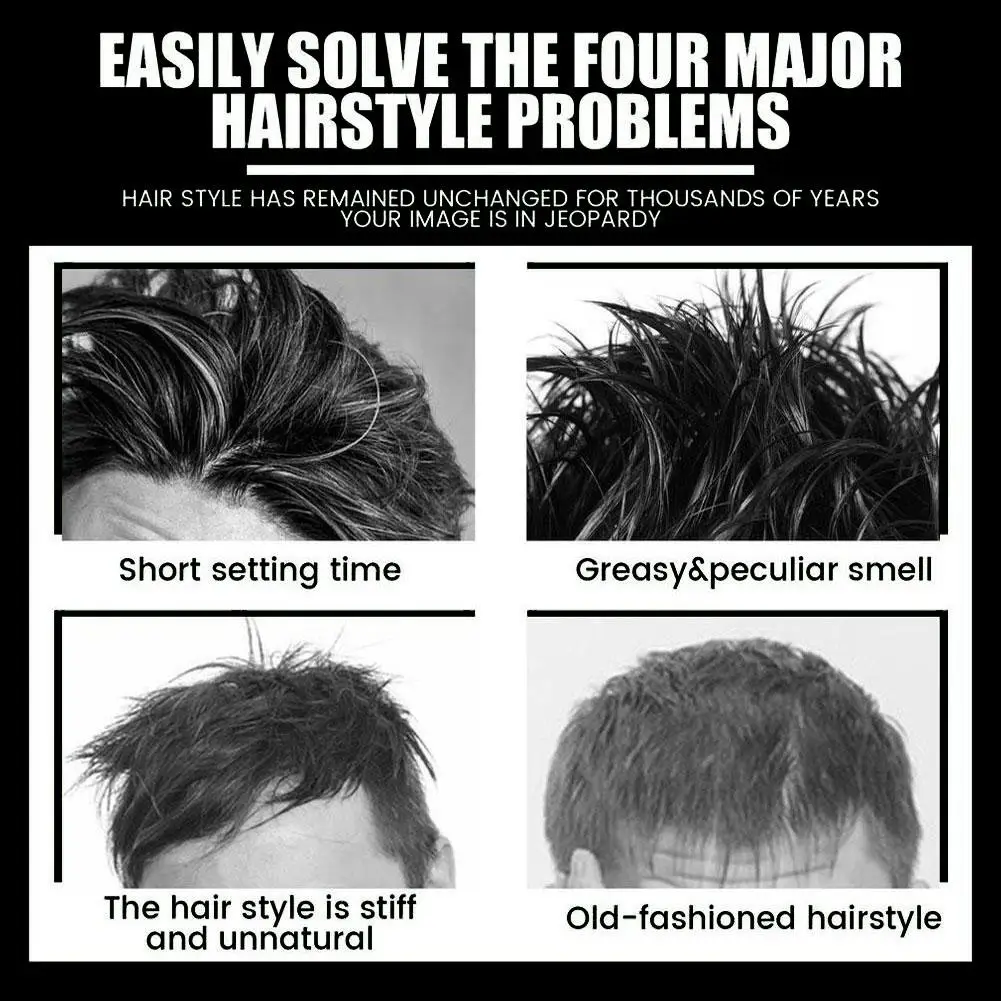  Naturally Effective Hair Wax Styling Stick Hair Mud Non Greasy Styling Daily Clay High Strong Creme Para Cabelos Hair Product