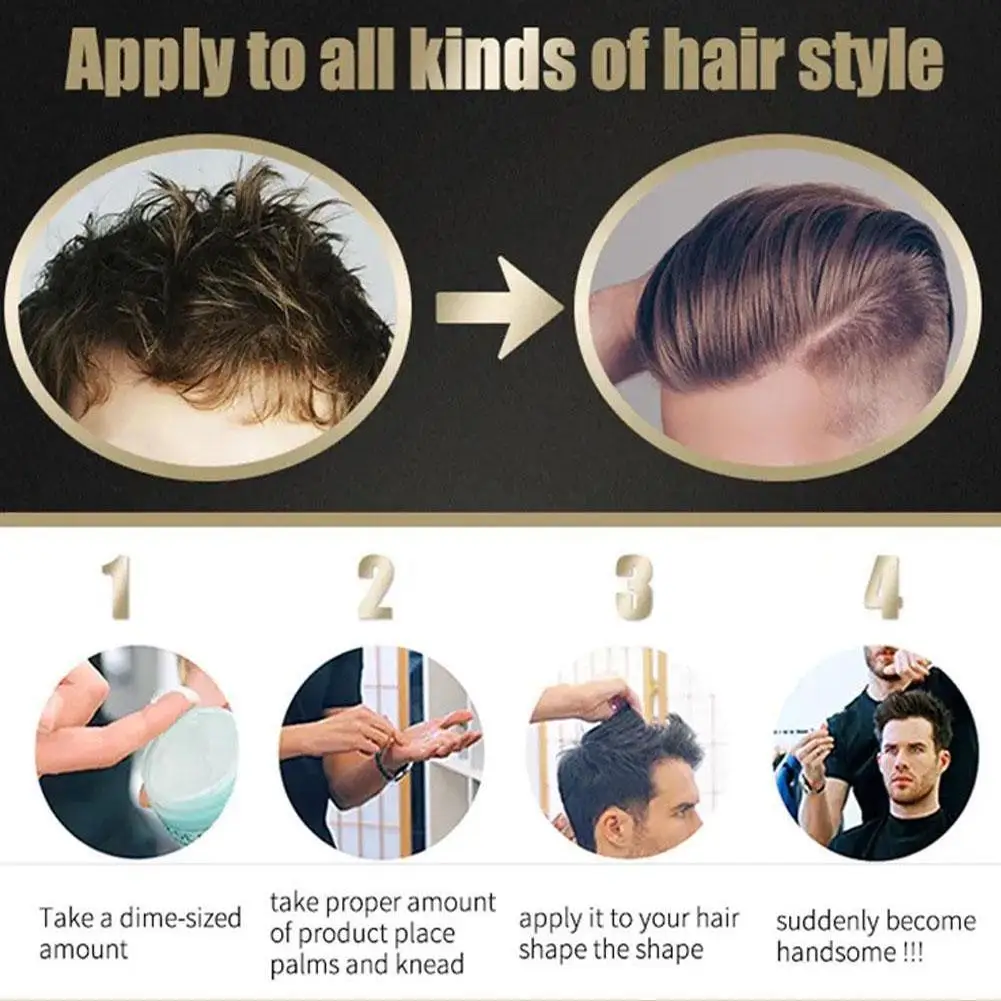  Naturally Effective Hair Wax Styling Stick Hair Mud Non Greasy Styling Daily Clay High Strong Creme Para Cabelos Hair Product