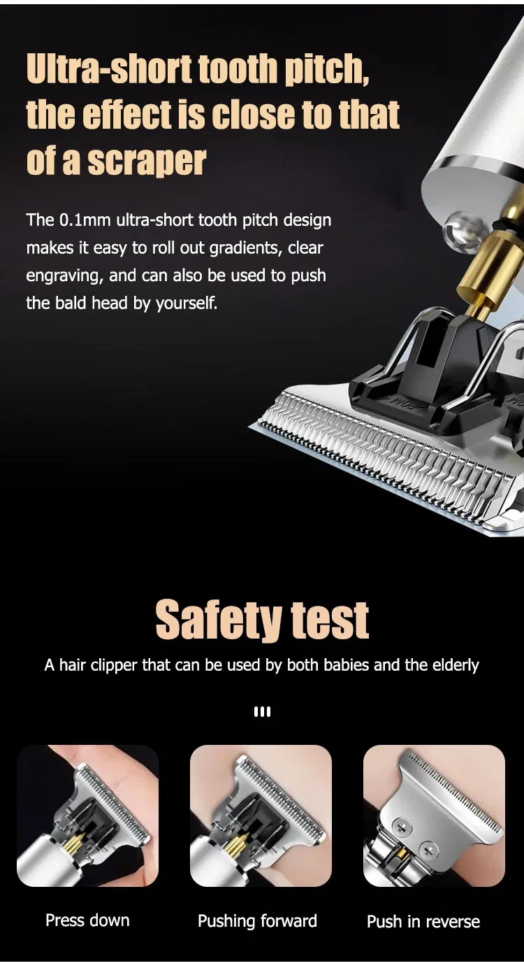 Electric Hair Cutting Machine Vintage T9 Clipper Hair Rechargeable Man Shaver Trimmer For Men's Barber Professional Hair Trimmer