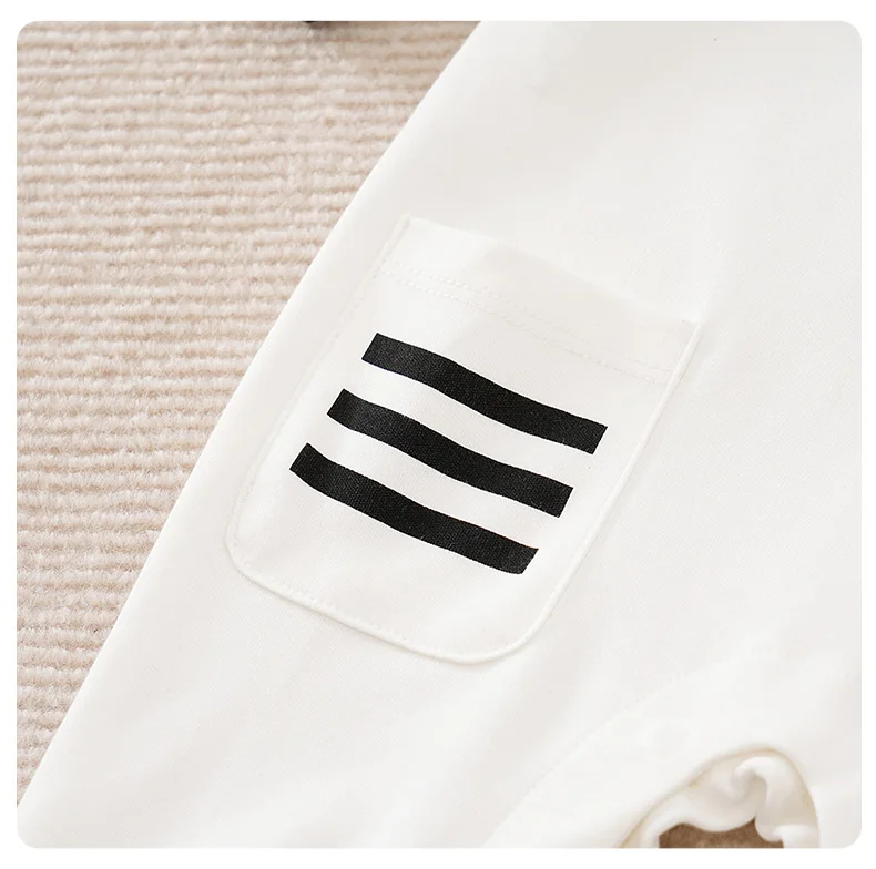 Newborn Baby Boy Long sleeves clothing 0-18 Months one-piece White cotton fashion for Astronaut Print Infant Casual Jumpsuit