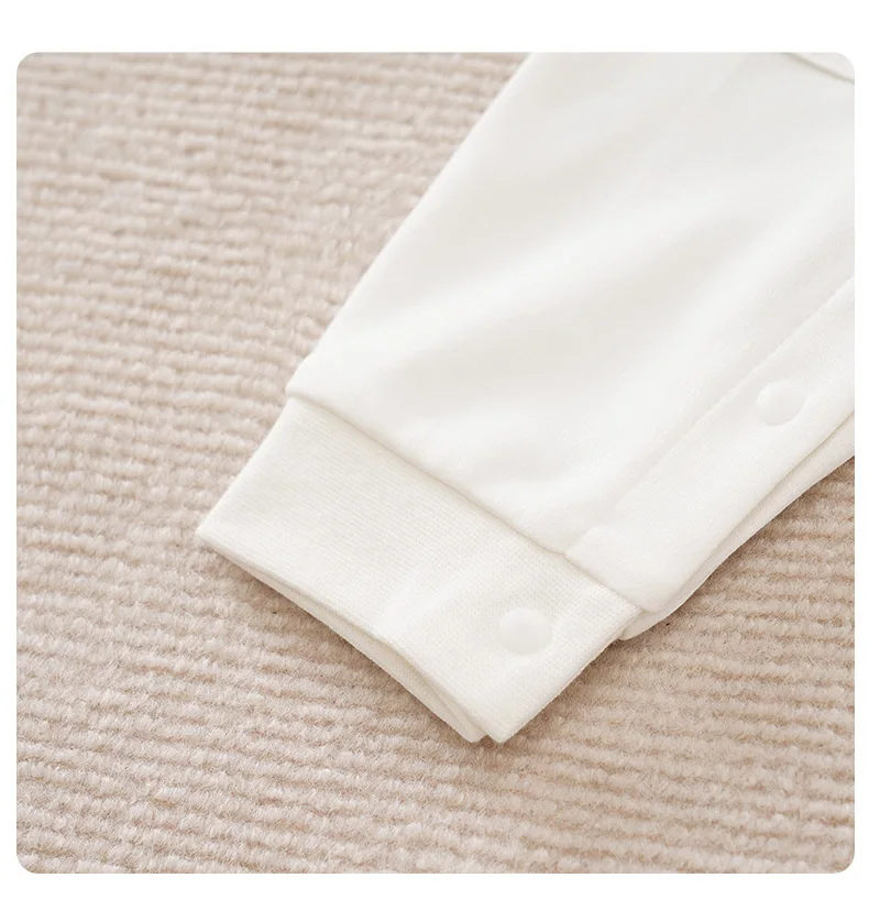 Newborn Baby Boy Long sleeves clothing 0-18 Months one-piece White cotton fashion for Astronaut Print Infant Casual Jumpsuit