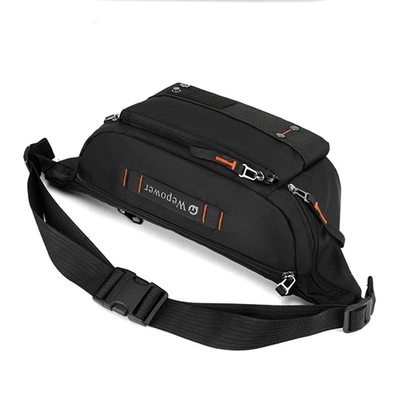 Men Waist Pack Belt Bag Cross Body Sling Chest Bags Commuter Outdoor Sports Travel Climb Nylon Male Shoulder Bum Hip Fanny Bags