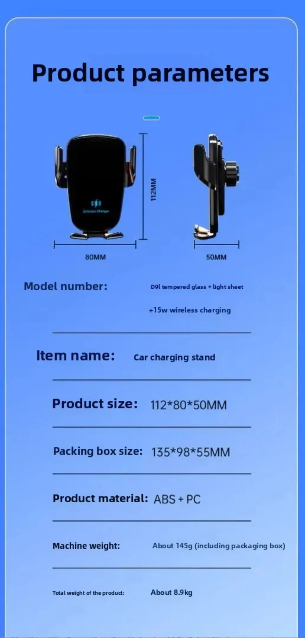 15W Car Wireless Charger 360° Rotation Air Vent Cellphone Bracket For iPhone 16 15 14 13 12 Samsung Xiaomi Fast Charging Station
