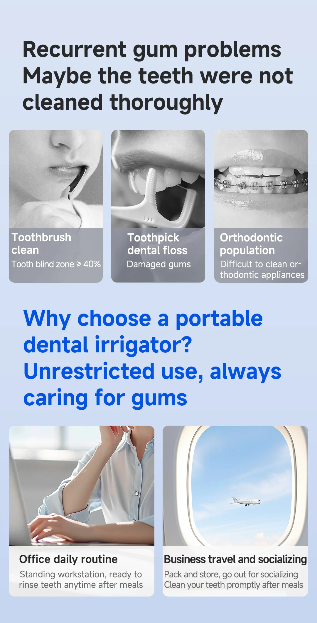 Water Flosser Dental Water Jet Mouth Washing Machine Home Appliance