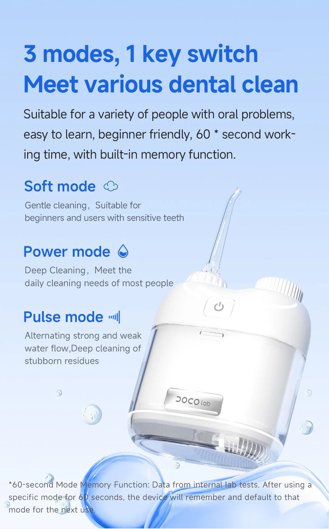 Water Flosser Dental Water Jet Mouth Washing Machine Home Appliance