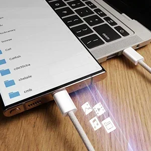 10 PCS 60W PD USB-C Fast Charging Braided Cable For iPhone 15 16 Pro Max Samsung Xiaomi Redmi POCO Type C Cables With Retail Box