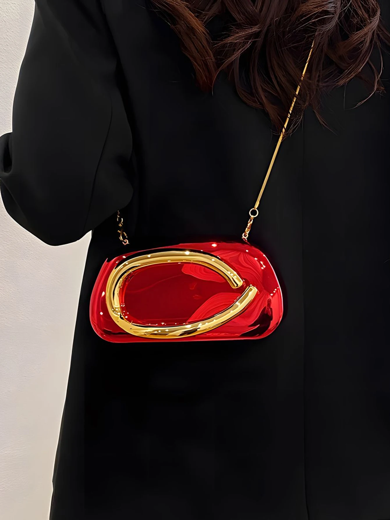 Fashion Elegant Acrylic Box Shaped Crossbody Bags Women Evening Bags Party Cute Handbag Wedding Mini Wallet Banquet Clutch Bag