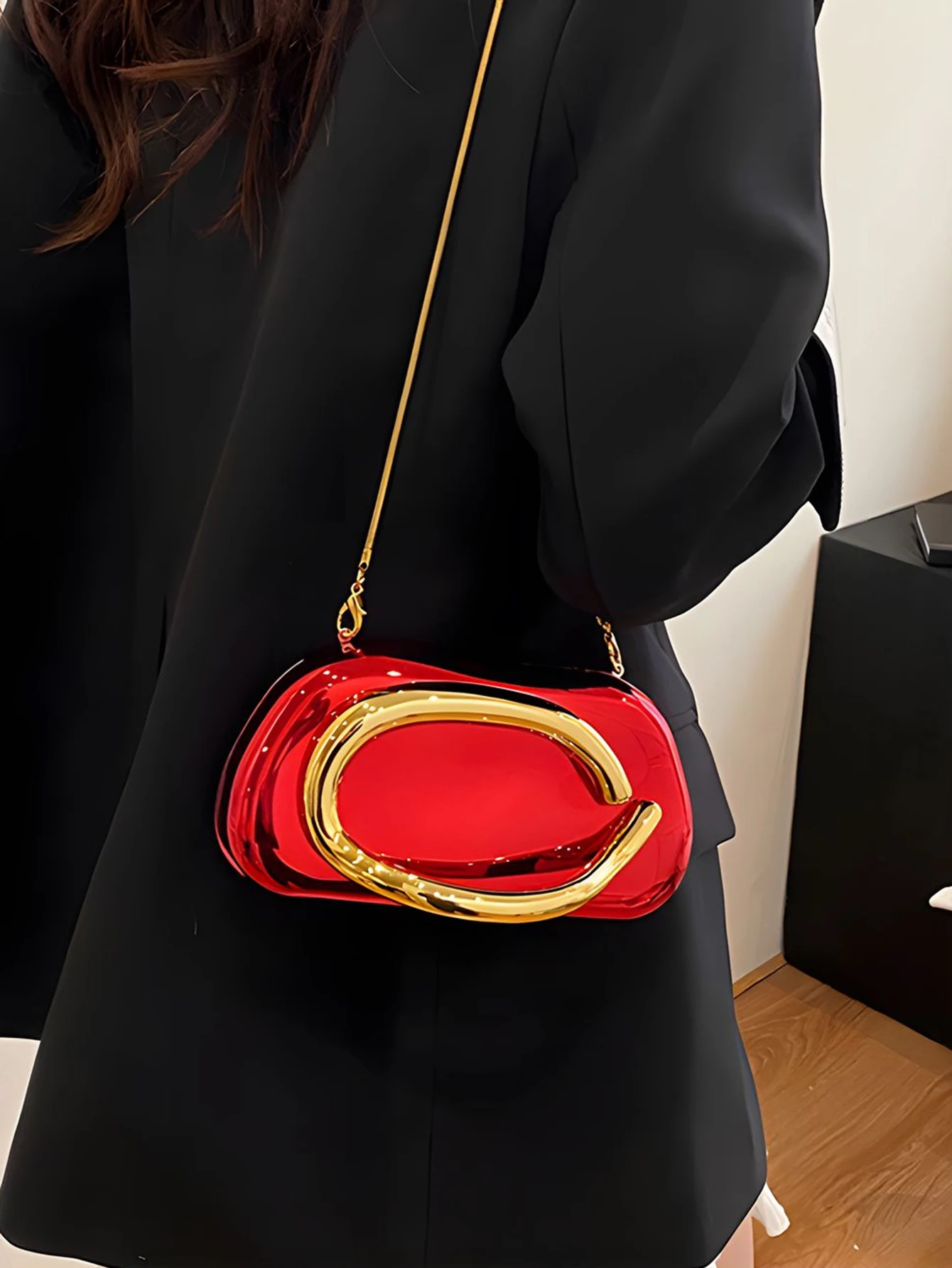 Fashion Elegant Acrylic Box Shaped Crossbody Bags Women Evening Bags Party Cute Handbag Wedding Mini Wallet Banquet Clutch Bag