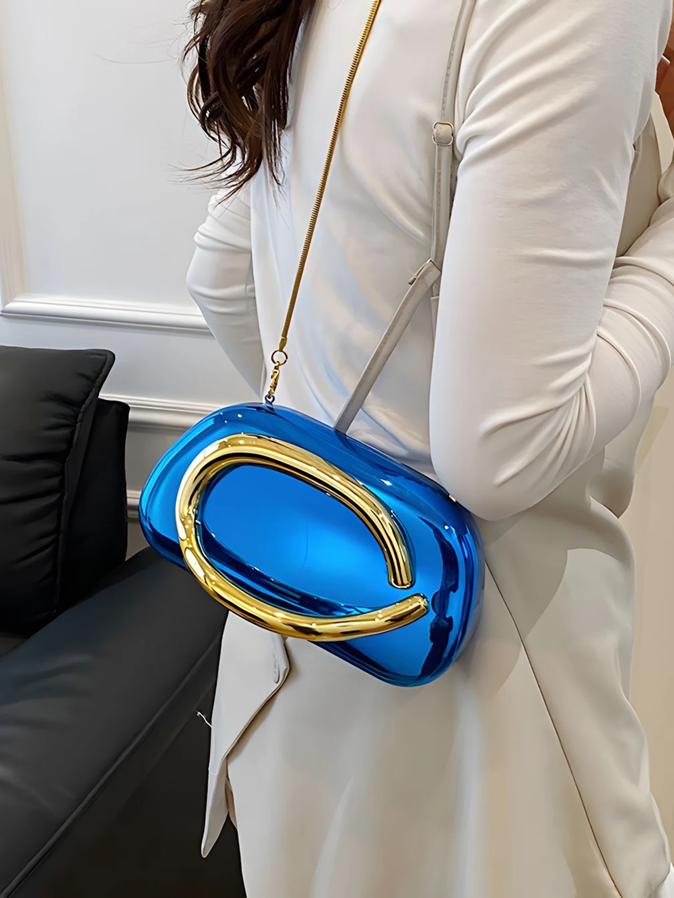 Fashion Elegant Acrylic Box Shaped Crossbody Bags Women Evening Bags Party Cute Handbag Wedding Mini Wallet Banquet Clutch Bag