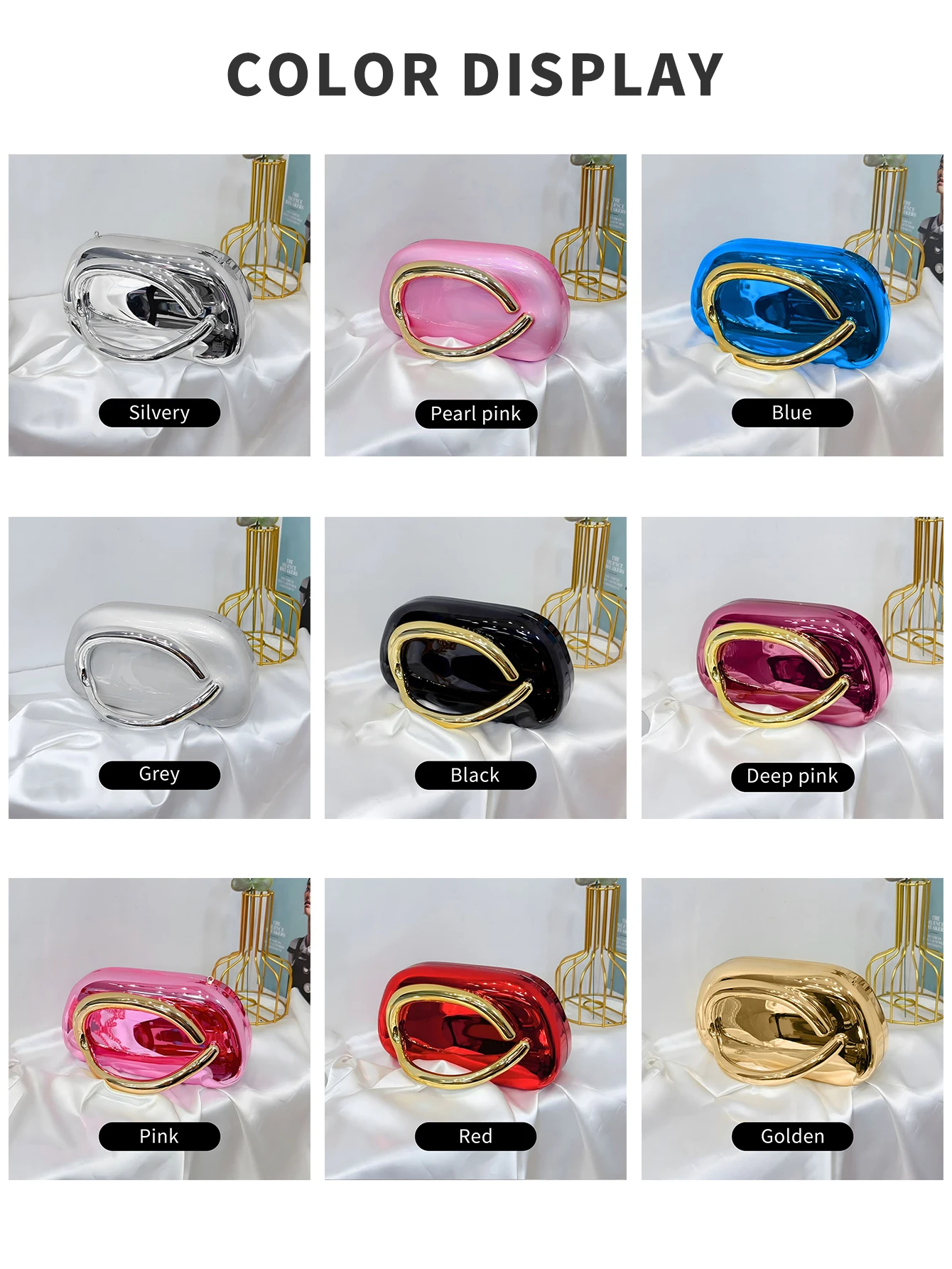 Fashion Elegant Acrylic Box Shaped Crossbody Bags Women Evening Bags Party Cute Handbag Wedding Mini Wallet Banquet Clutch Bag