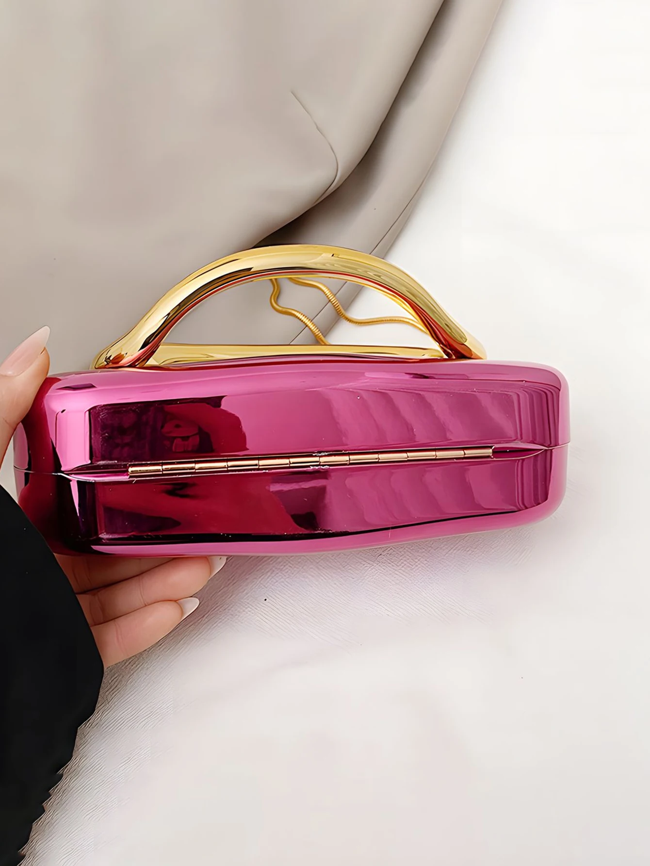 Fashion Elegant Acrylic Box Shaped Crossbody Bags Women Evening Bags Party Cute Handbag Wedding Mini Wallet Banquet Clutch Bag