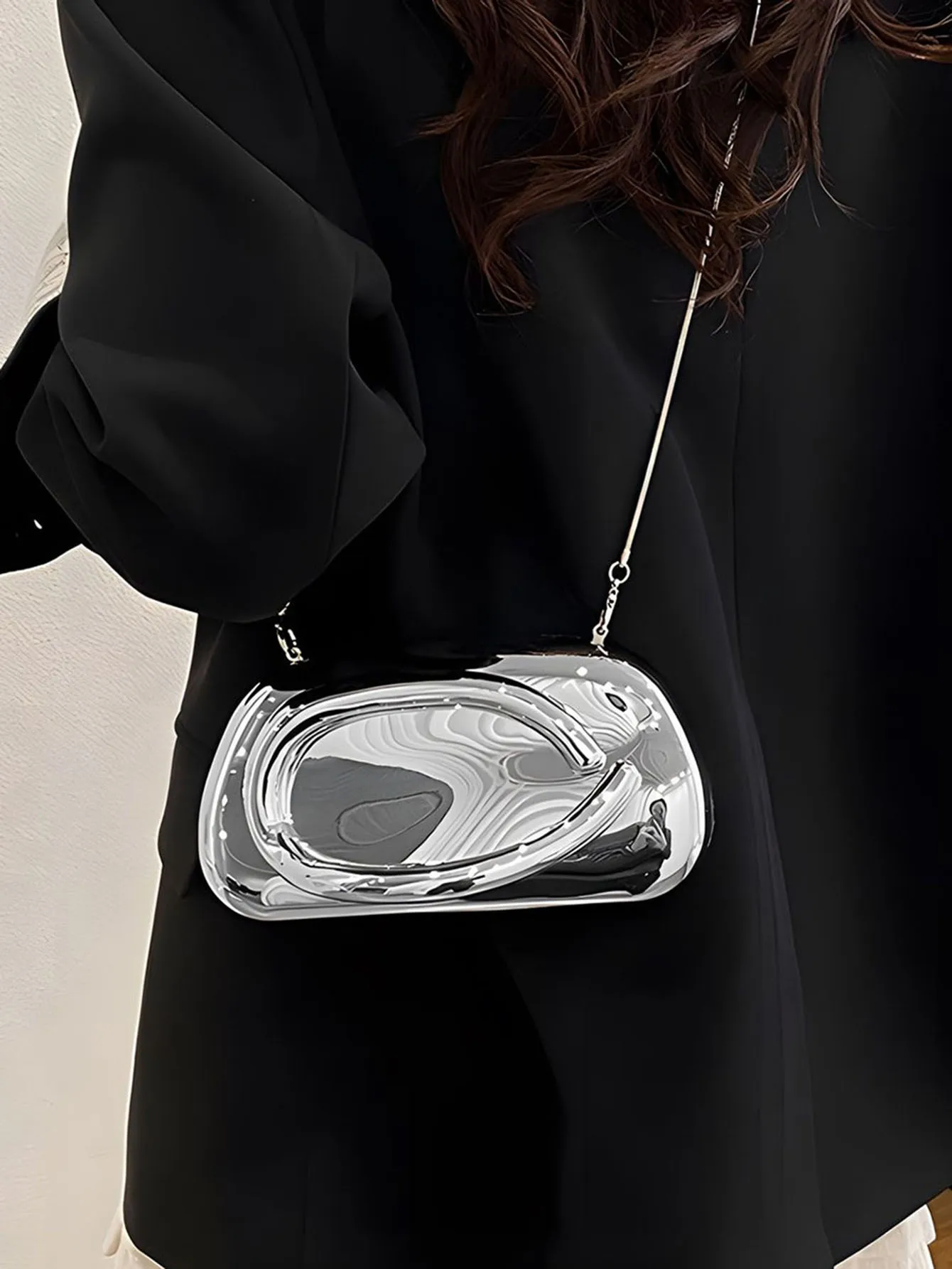 Fashion Elegant Acrylic Box Shaped Crossbody Bags Women Evening Bags Party Cute Handbag Wedding Mini Wallet Banquet Clutch Bag