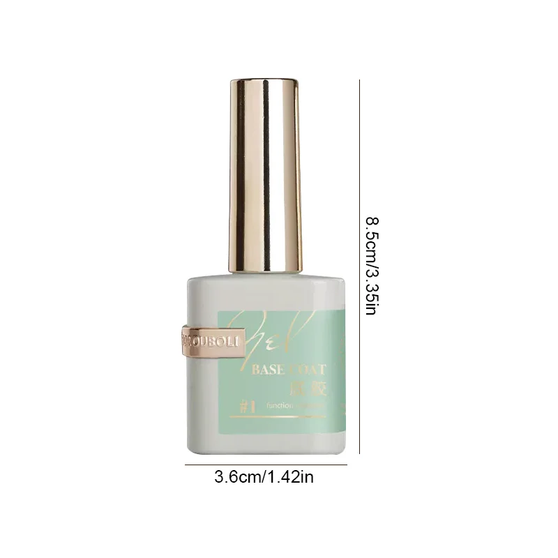 OUBOLI Super Diamond Base Coat UV Gel 15ml No Wipe Shiny Top Coat Clear Watercolor Soak Off UV LED Nail Gel Polish Function Gel