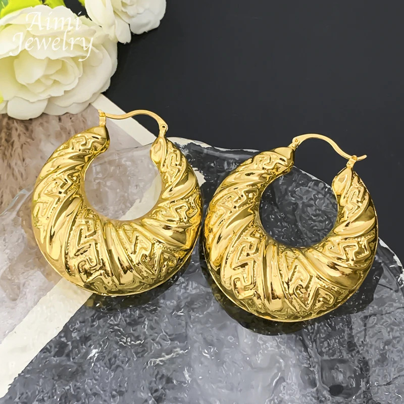Popular African 18K Gold Plated Copper Jewelry Set for Women Earrings Pendant Necklace Brazilian Bridal Wedding Party Gifts