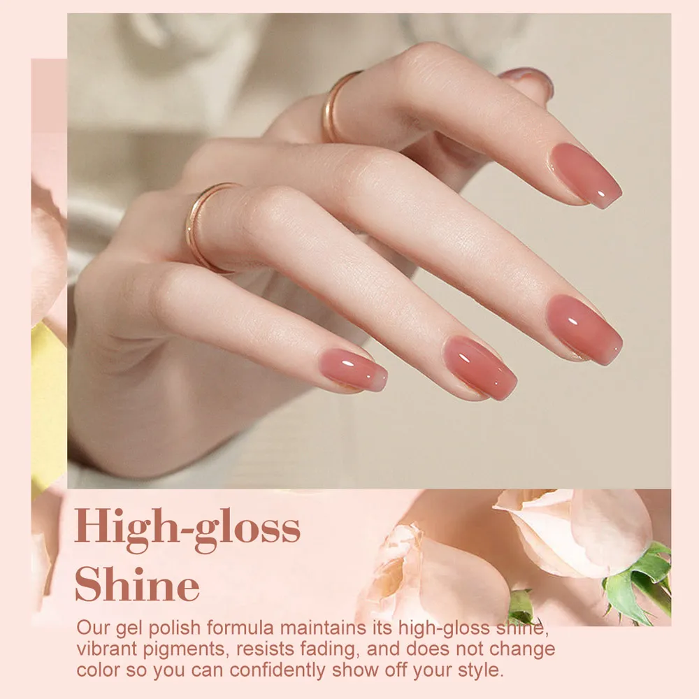 CANNI HEMA Free TPO Free Quick Glitter Jelly Builder UV Extension Constuction Self Levelling Soak Off UV LED Gel Nail Polish 9ml