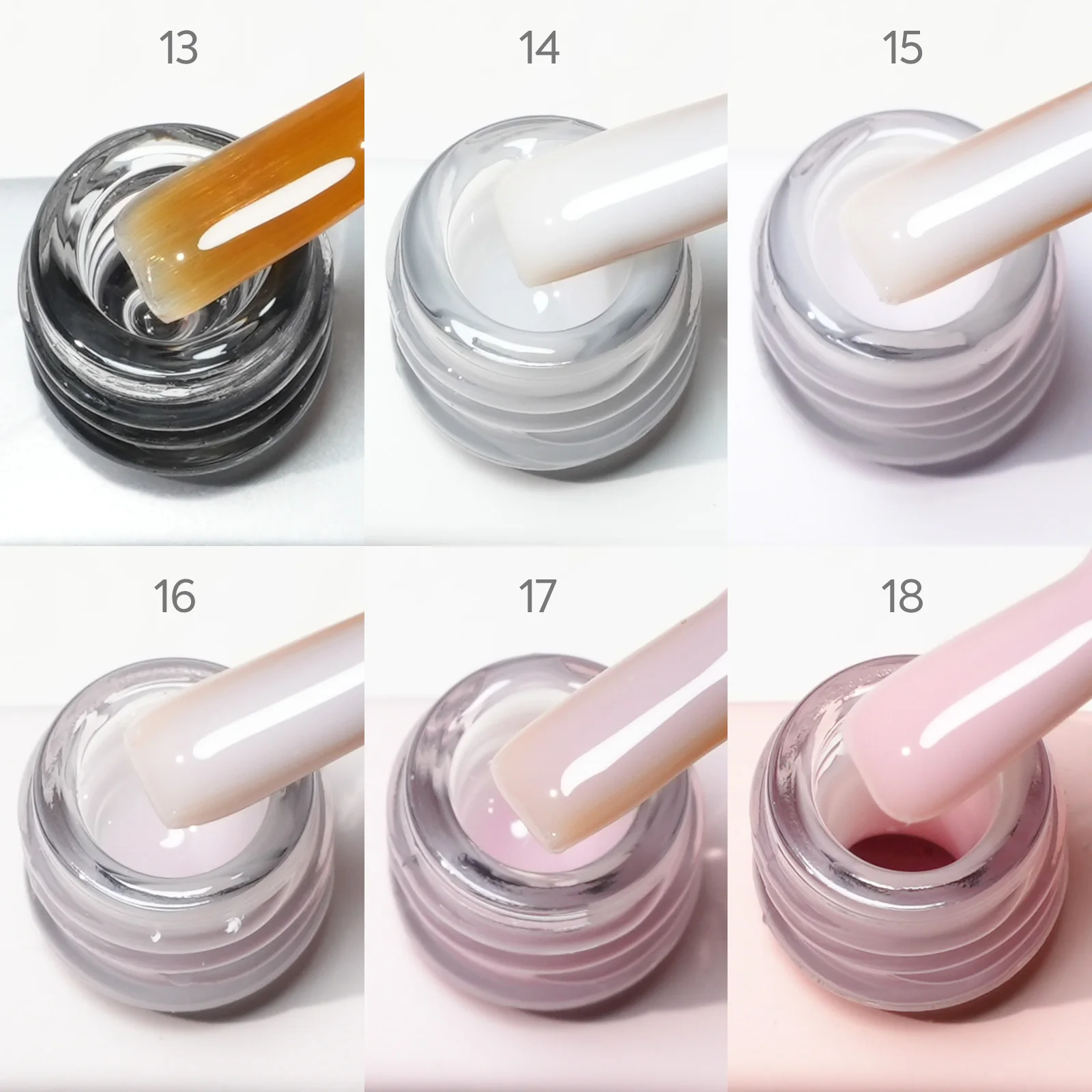 CANNI HEMA Free TPO Free Quick Glitter Jelly Builder UV Extension Constuction Self Levelling Soak Off UV LED Gel Nail Polish 9ml