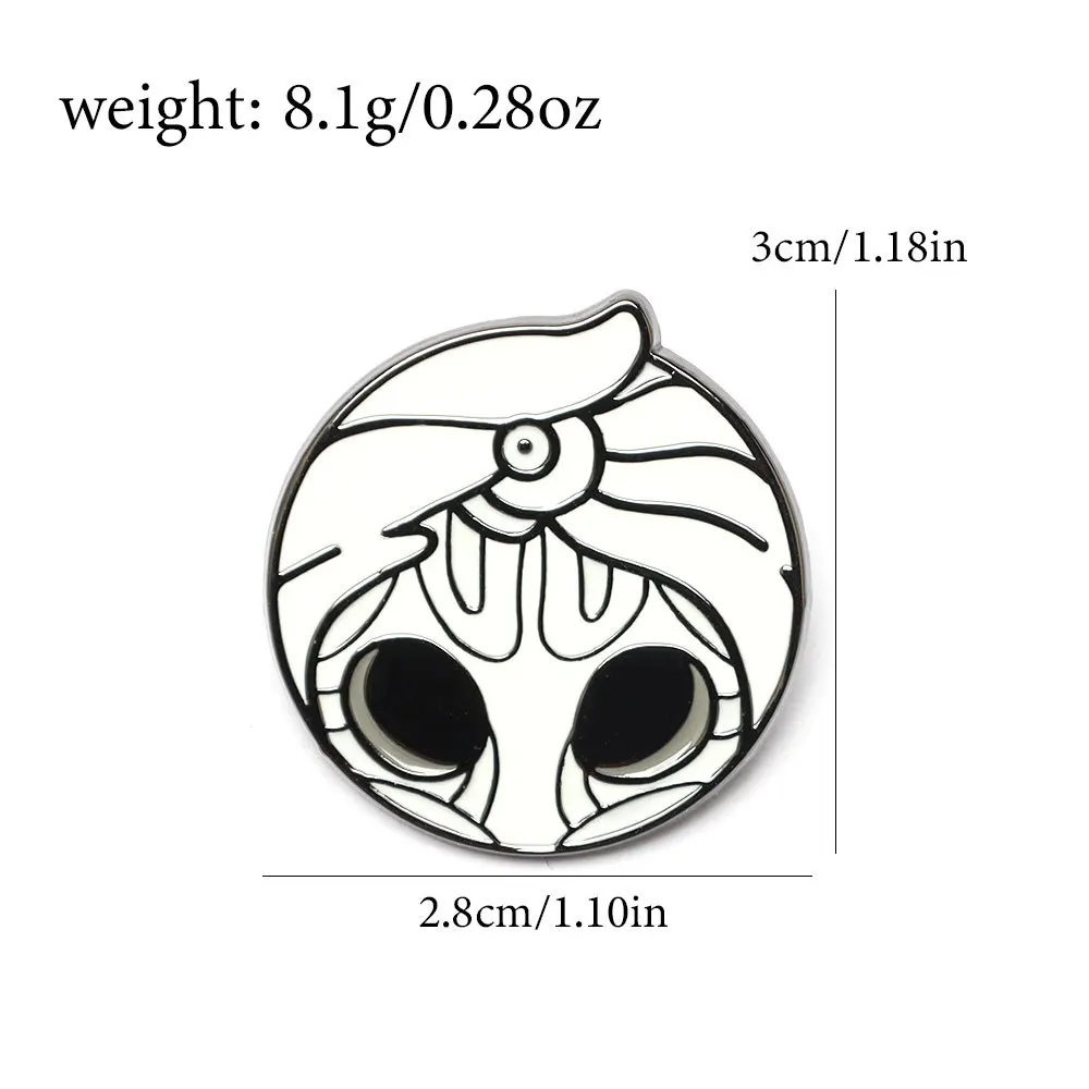 5Pcs/set Hollow Knight Cosplay Backpack Brooch Accessories Pendant for Fans Backpack Clothes Collectibles