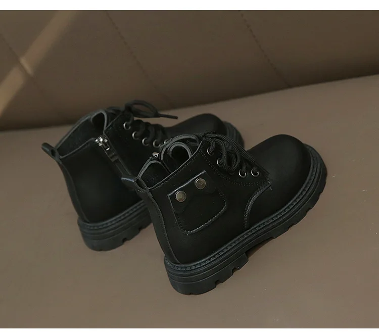 2025 Spring Autumn Winter Ankle Boots Light Girl Platform Shoes Burgundy Beige Black Boys Short Boots Super Cozy Shoes