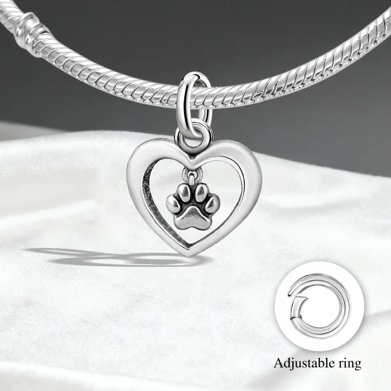 Adjustable 925 Sterling Silver Vintage Pendants Sea Turtle Animal Series Charms Beads Fit Original Bracelet Necklace DIY Jewelry