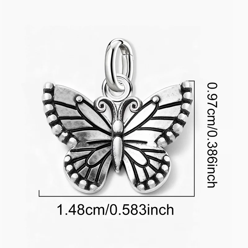 Adjustable 925 Sterling Silver Vintage Pendants Sea Turtle Animal Series Charms Beads Fit Original Bracelet Necklace DIY Jewelry