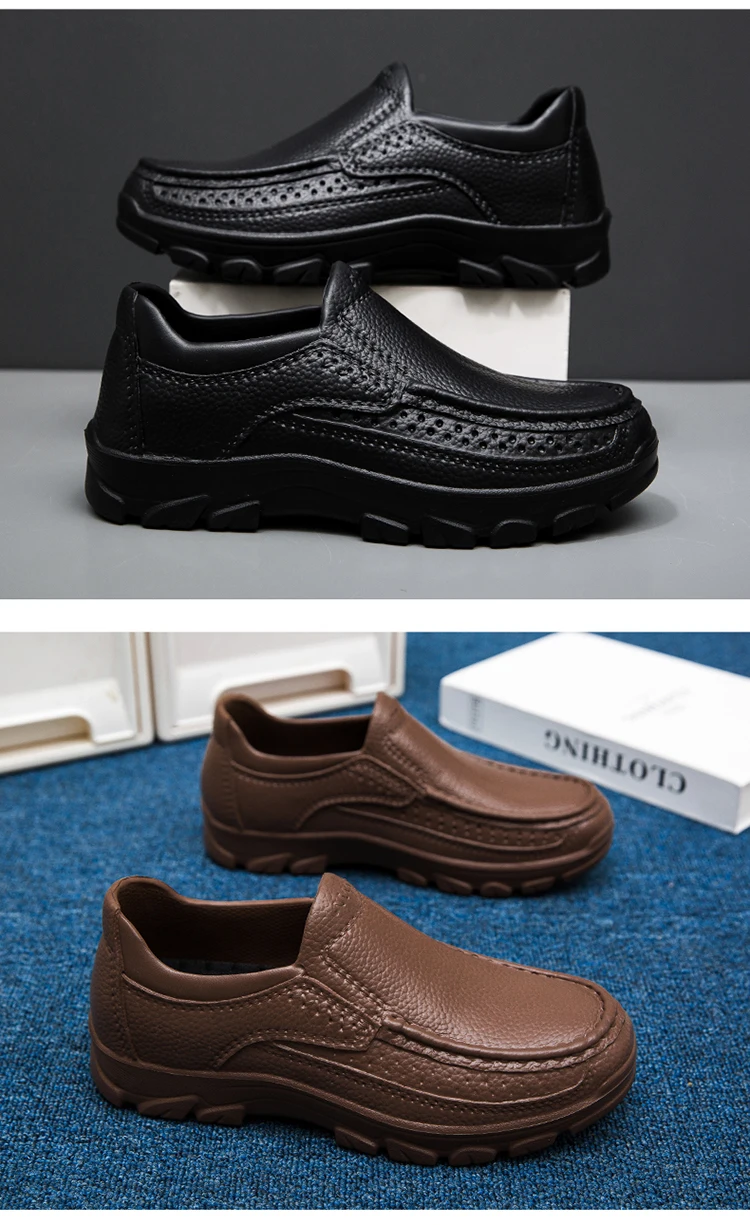 Men's chef shoes waterproof and oil-proof kitchen work shoes ultra-light non-slip EVA soft-soled casual men's shoes garden shoes